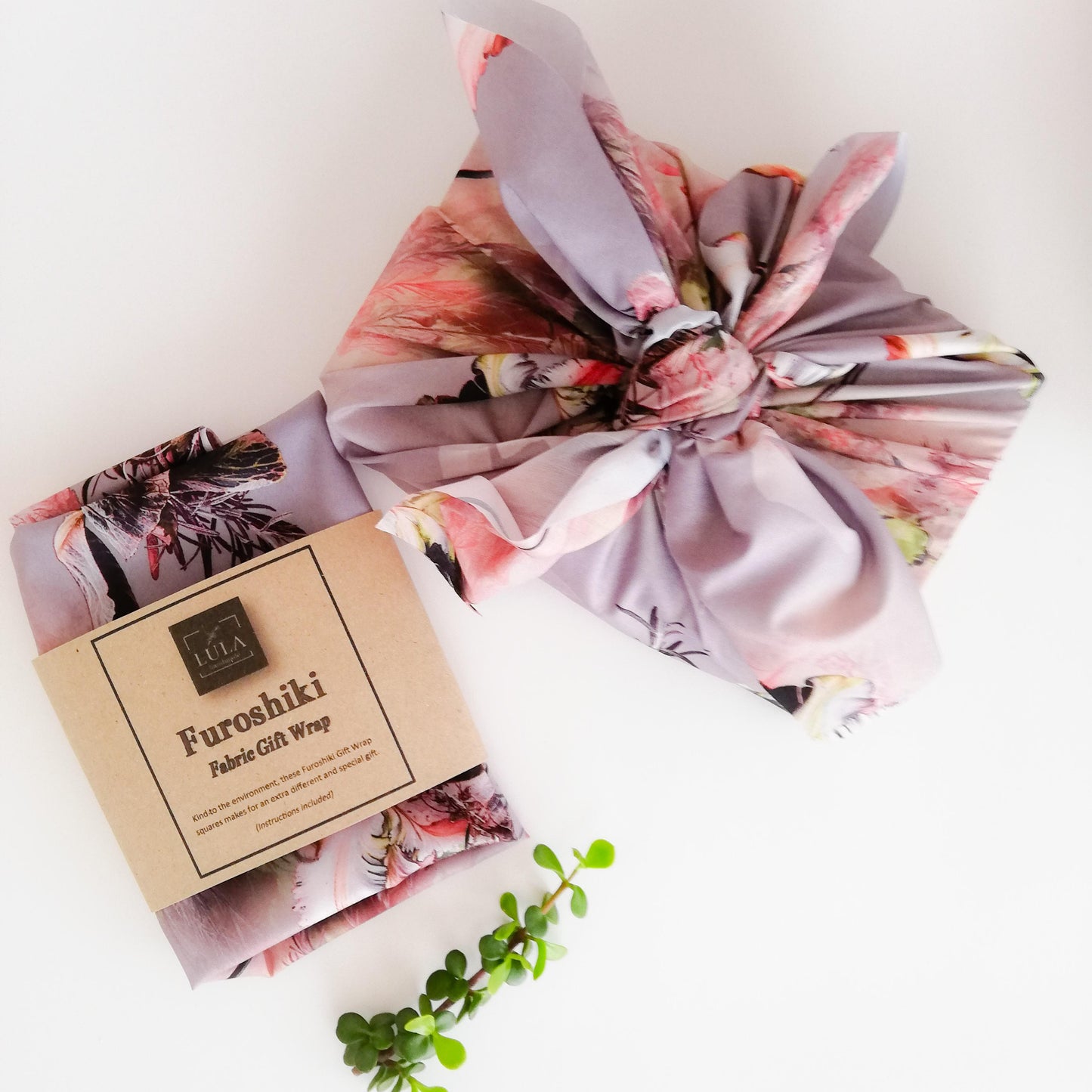 Lula Floral Furoshiki Reusable Gift Wraps (set of 2)