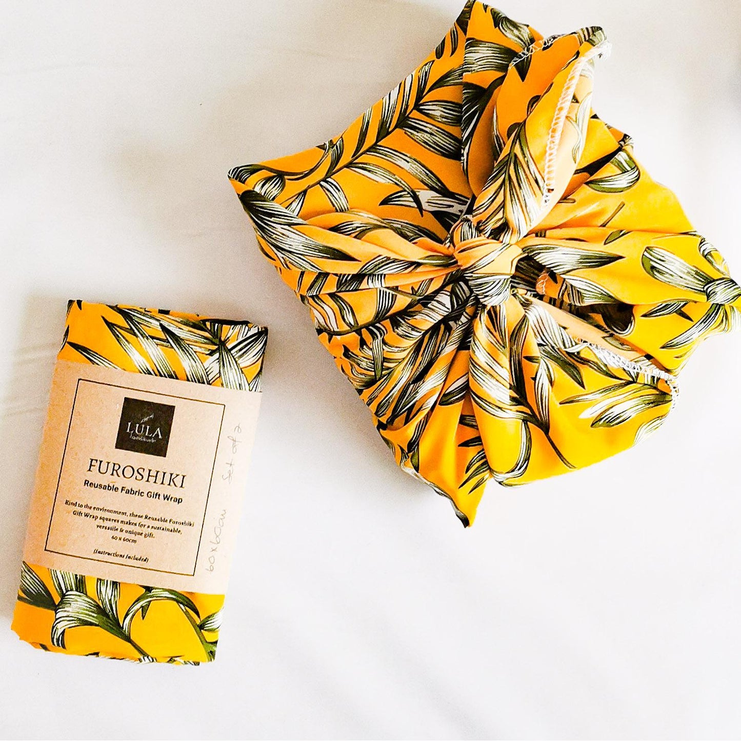 Lula Floral Furoshiki Reusable Gift Wraps (set of 2)