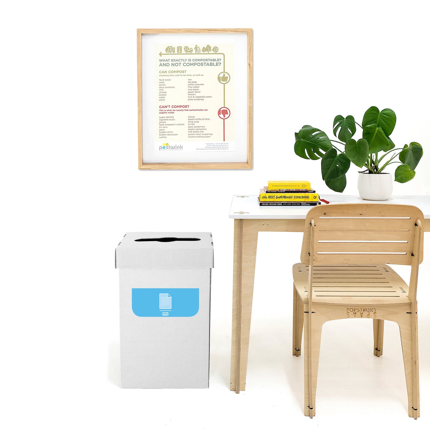 The Pearly Cardboard bin