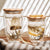 Glass Double Walled Cup Bamboo lid