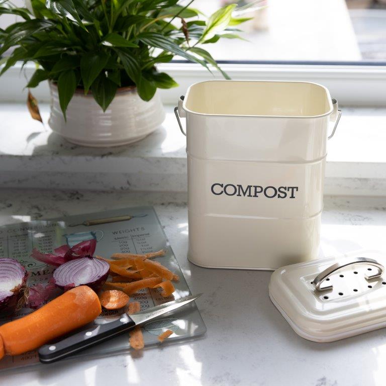 Kitchen Craft Vintage Look Compost counter bin, 3L