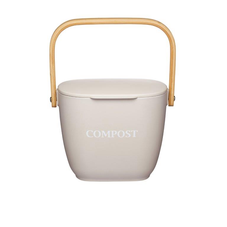 Kitchen Craft Bamboo Fibre Compost counter bin, 3L