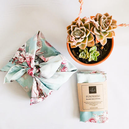 Lula Floral Furoshiki Reusable Gift Wraps (set of 2)