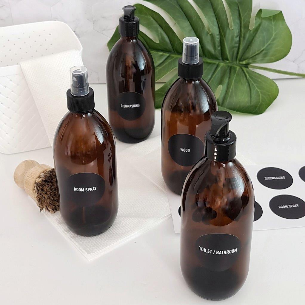 Stickers for Refillable Glass Bottles