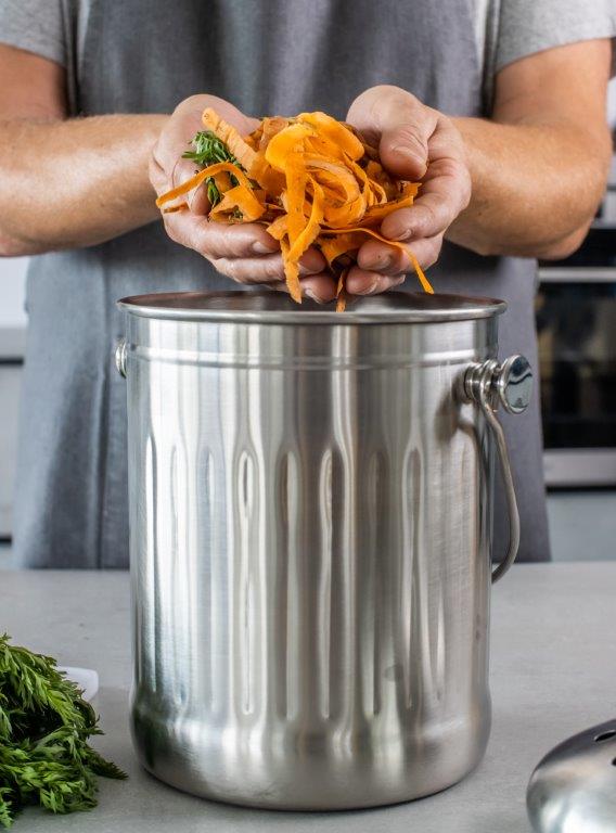 EPICA Stainless Steel Compost Bin 