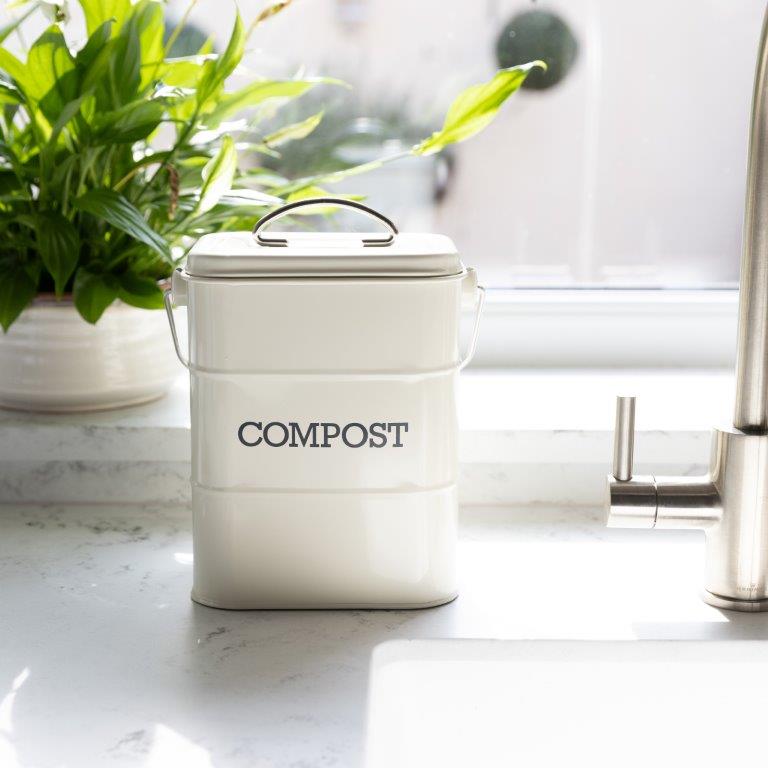 Kitchen Craft Vintage Look Compost counter bin, 3L